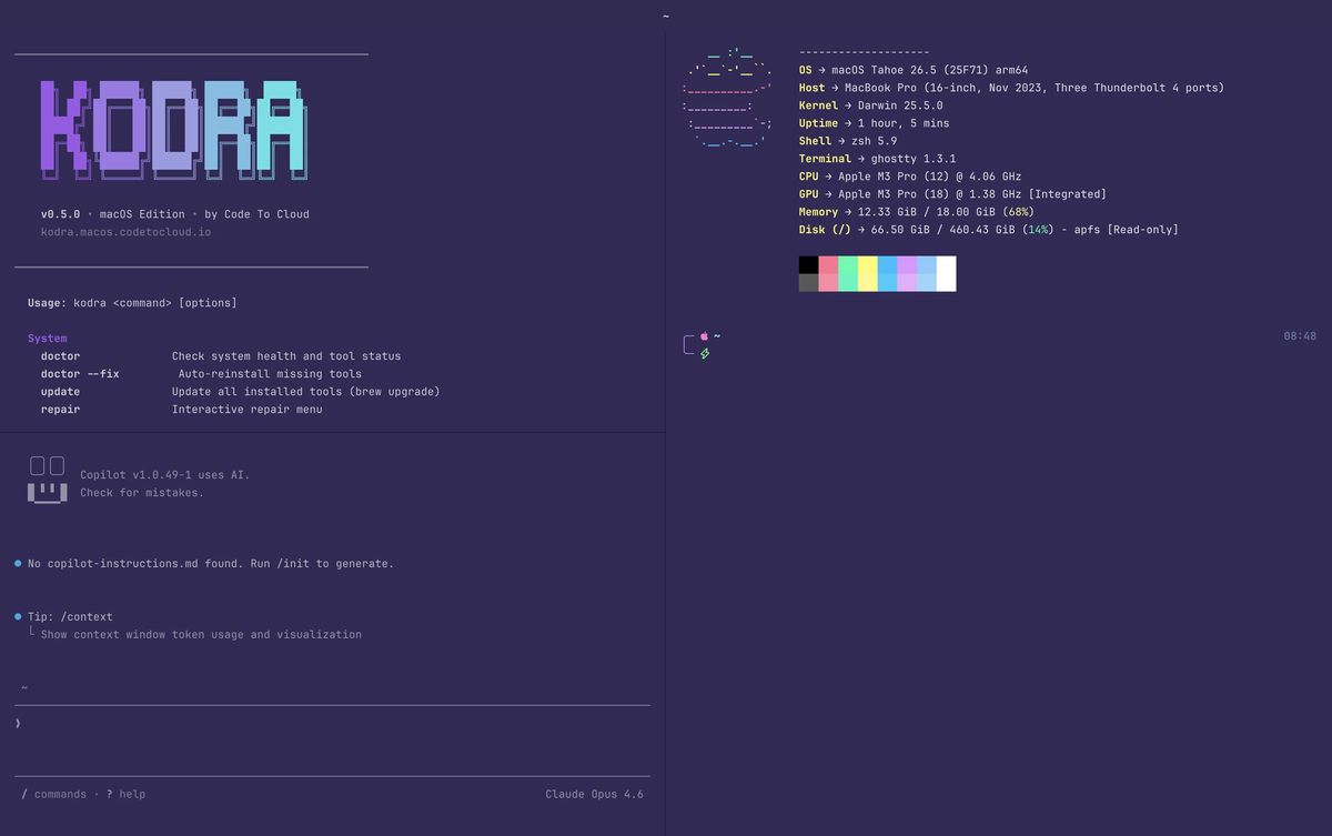 Kodra macOS: One-Command Developer Environment